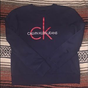 Calvin Klein navy blue sweater